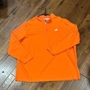Adidas Bright Orange Pullover with Logo
